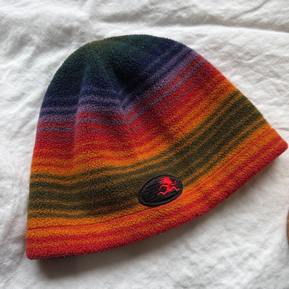 Rainbow Striped Kids Beanie